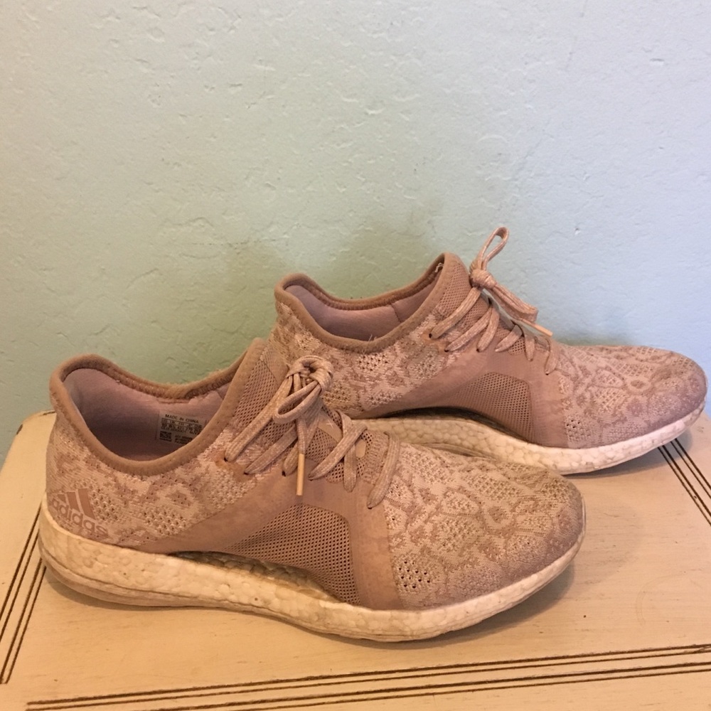 Adidas Pureboost X Element Running Shoes Pink Lace